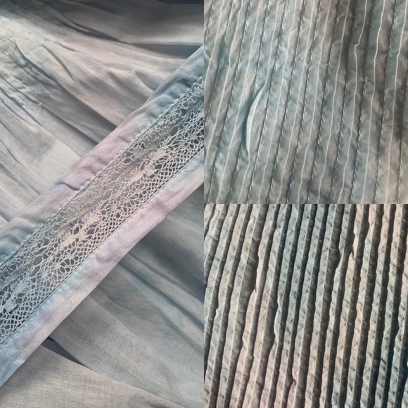 Aritzia Wilfred Elia Dress Tie Dye Blue White - Picture 6 of 8